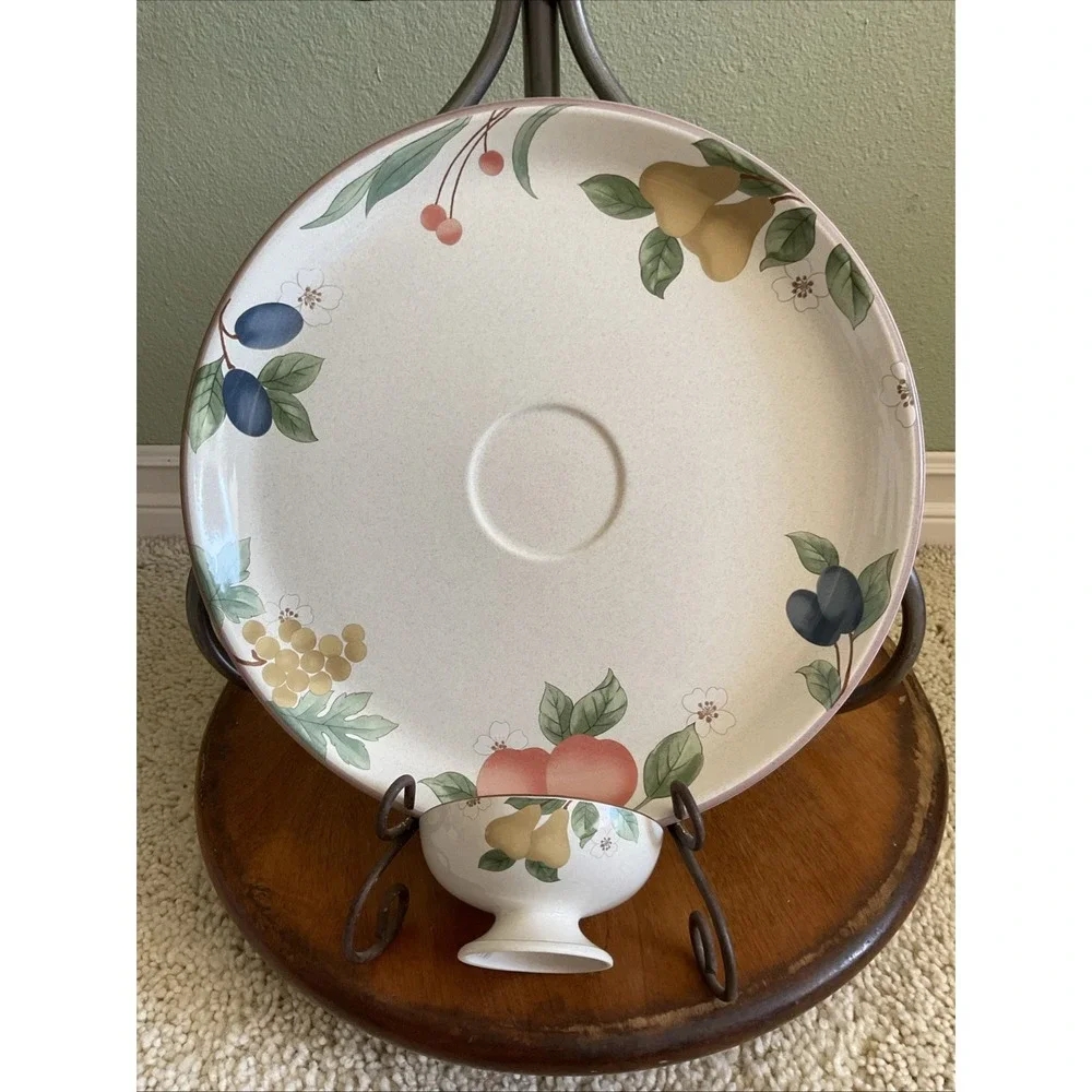 Mikasa Fruit Panorama Country Classics Chip & Dip Serving Dish